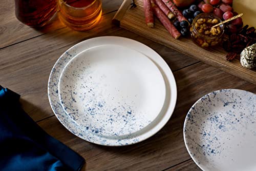 18-Piece Dinnerware Set for 6, Triple Layer Glass, Chip Resistant, Lightweight Round Plates and Bowls S481