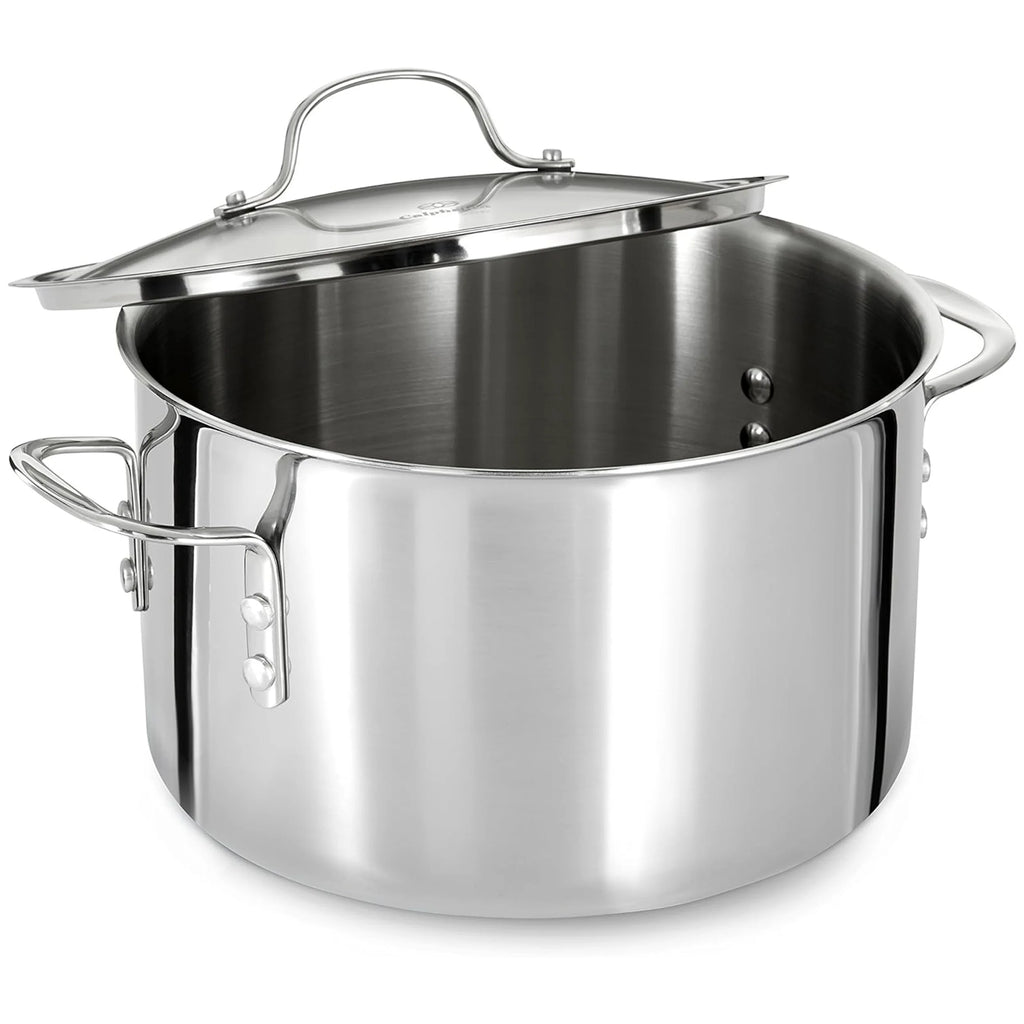 8 Quart Tri-Ply Stainless Steel Stock Pot with Lid A671