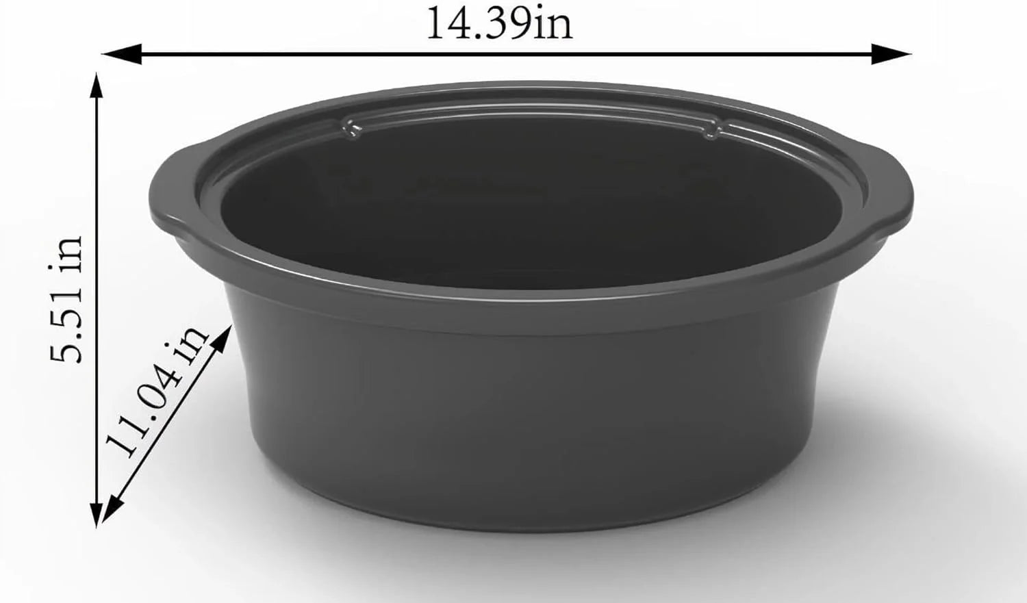 6 Quart Oval Slow Cooker with Glass Lid G54484