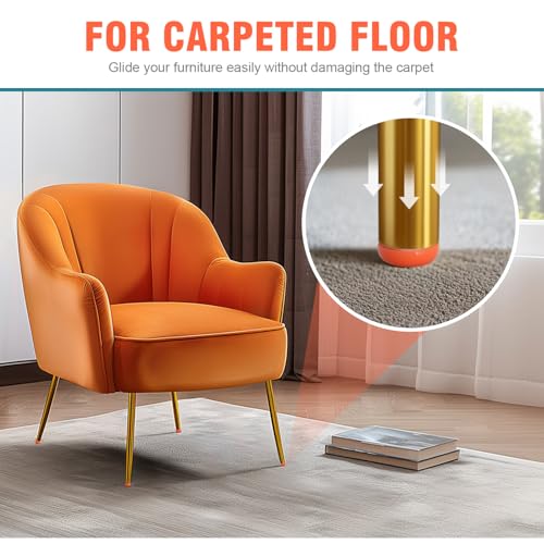 Furniture Sliders for Carpet & Hardwood Floors, 24 PCS P82881
