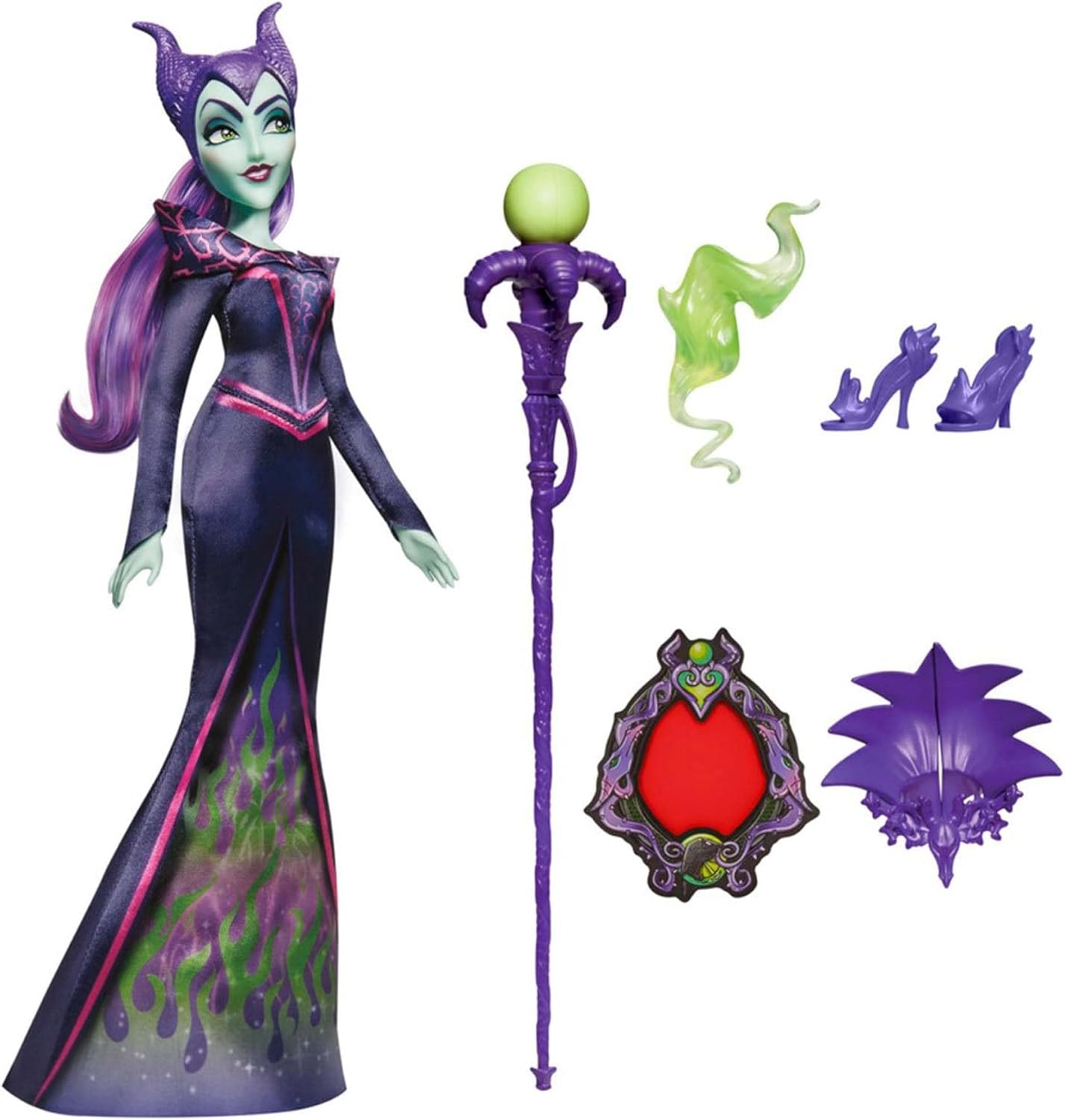Maleficent Fashion Doll with Accessories and Removable Clothes P8826