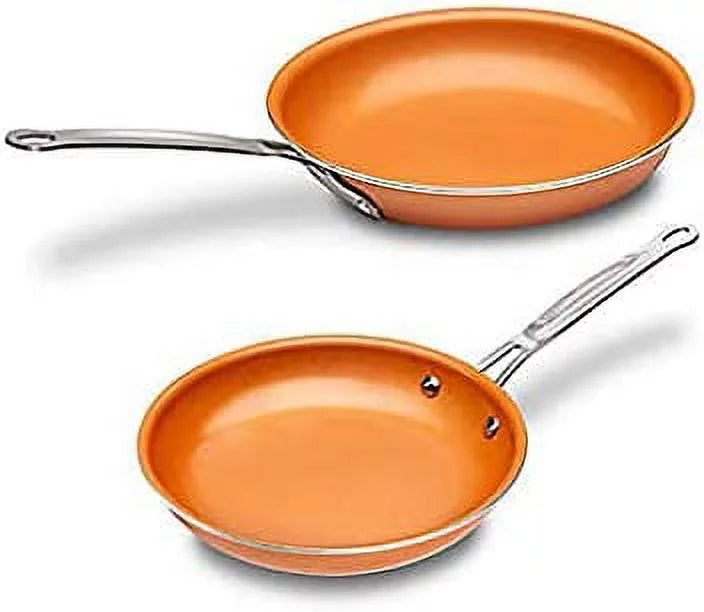Nonstick Ceramic Frying Pan Set 8, 10 & 12 Inch, 3 Pcs E167786