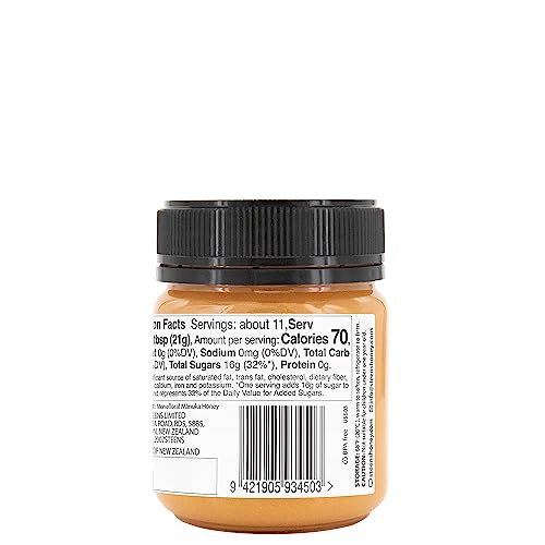 Manuka Honey MGO 515+ Raw Certified UMF 15+ 7.9 oz Jar G252093