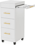 Wood Salon Trolley Cart with Wheels, Salon Cart for Hair Stylist, Hair Cart Mobile Storage Organizer, Salon Cabinet Station for Barbershop Beauty Spa