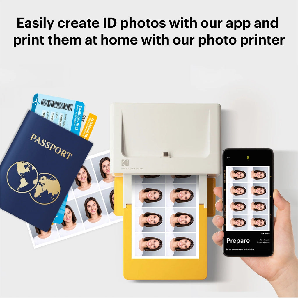 Instant Photo Printer 4x6 with 10 Sheets H407