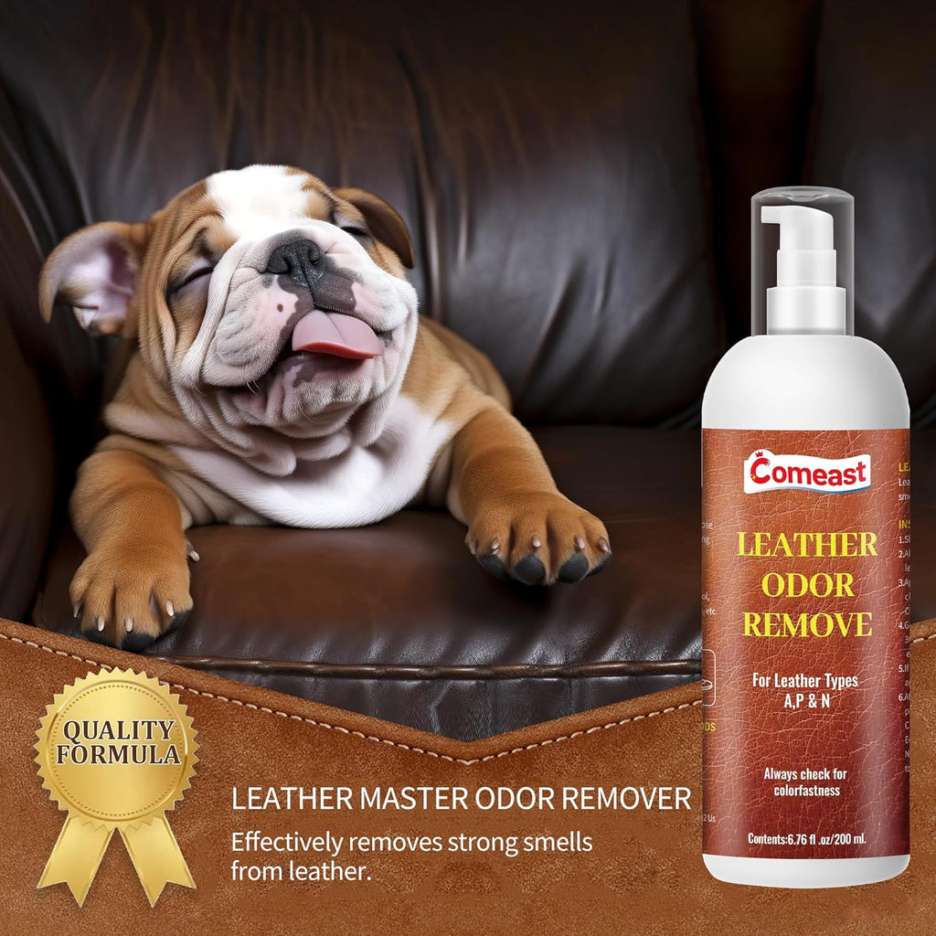 Leather Cleaner and Conditioner, Unscented, 6.76 Fl Oz Q465728