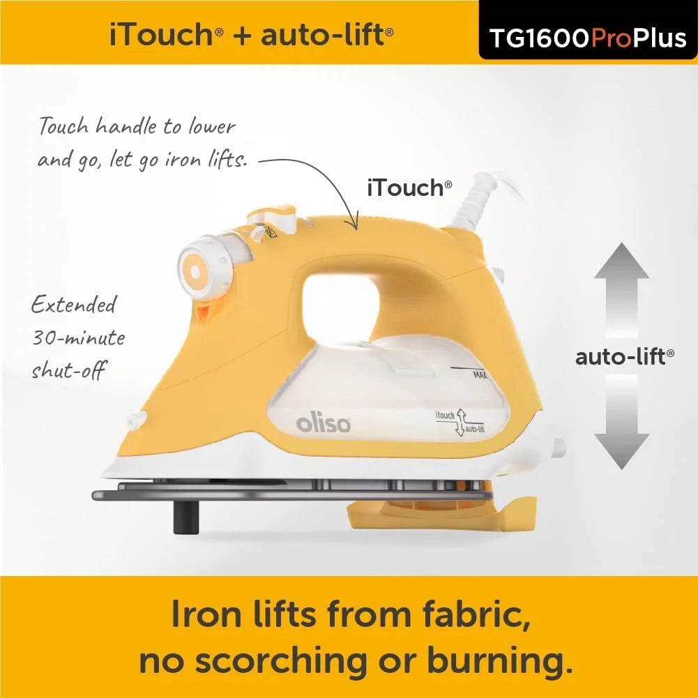 1800 Watt Steam Iron with Auto Lift for Sewing and Crafting J240430