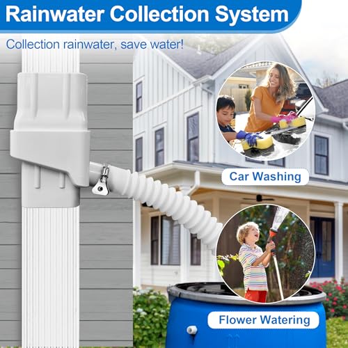 Rain Barrel Diverter Kit for Standard Downspout, Black K73549