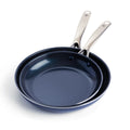 Blue Diamond Toxin-Free Ceramic Nonstick 2-Pack Frypan/Skillet Set, 9.5" and 11"