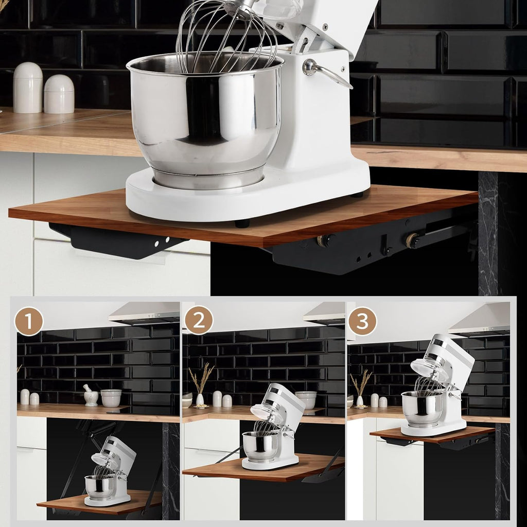 Cabinet Mixer Lift with Soft-Close, Space-Saving Design, Holds 60 LBS X580539