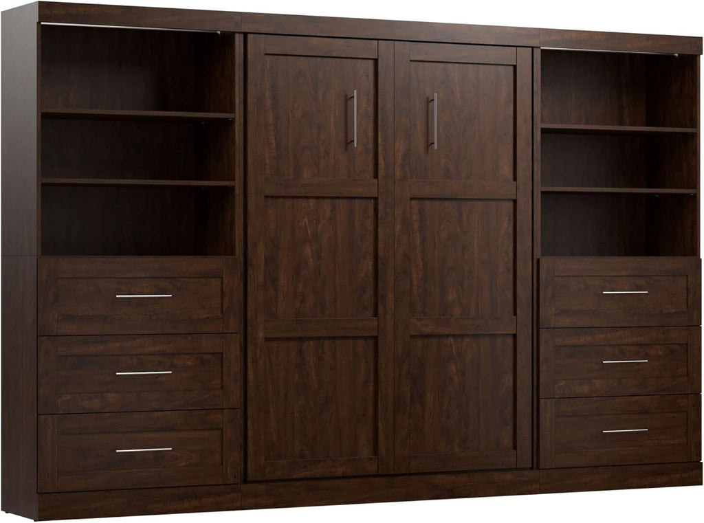 BESTAR Pur Murphy, Space-Saving Wall Bed for Multi-purpose Room, FULL, Chocolate