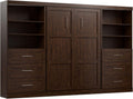 BESTAR Pur Murphy, Space-Saving Wall Bed for Multi-purpose Room, FULL, Chocolate
