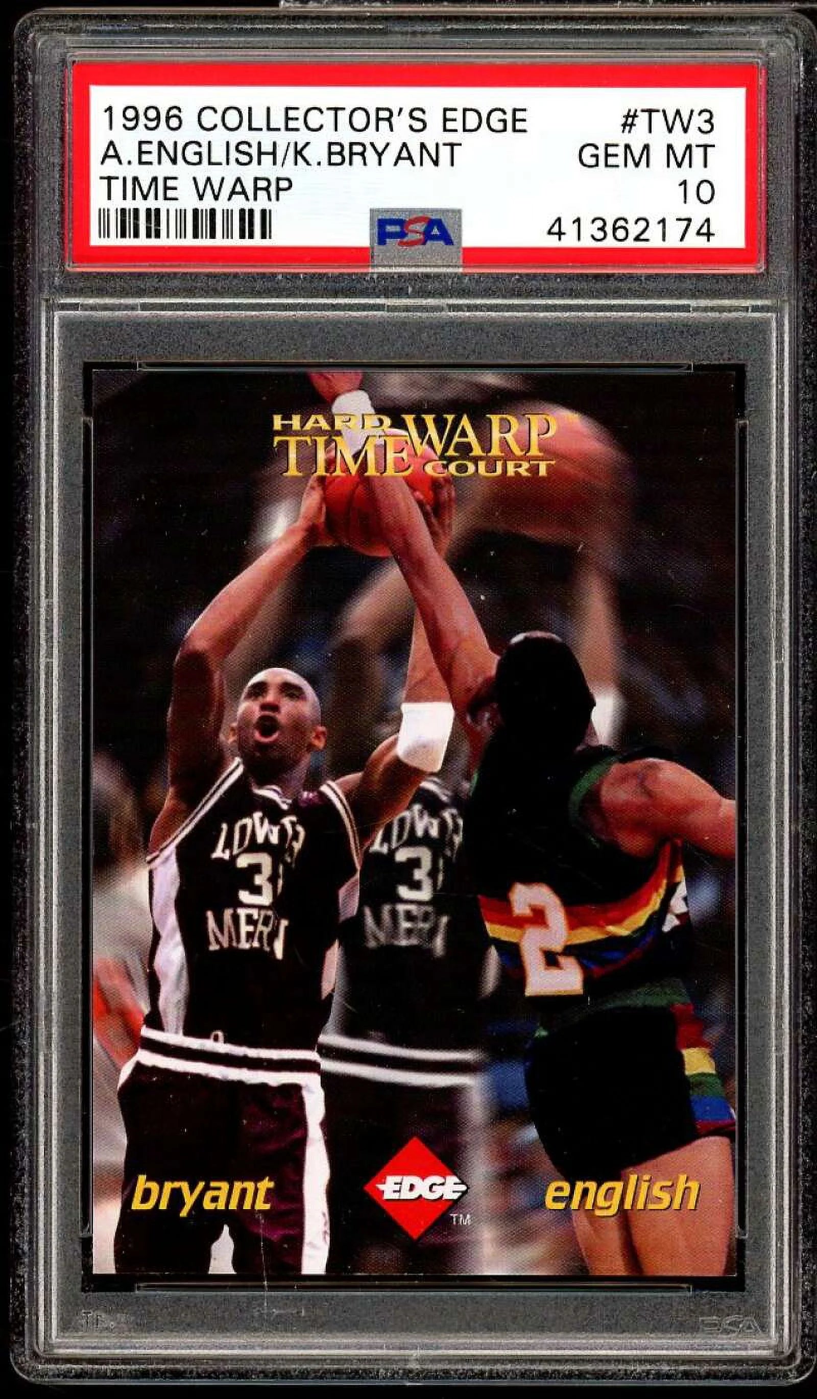 Kobe Bryant Rookie Card 1996 Collector's Edge Time Warp #TW3 PSA 10
