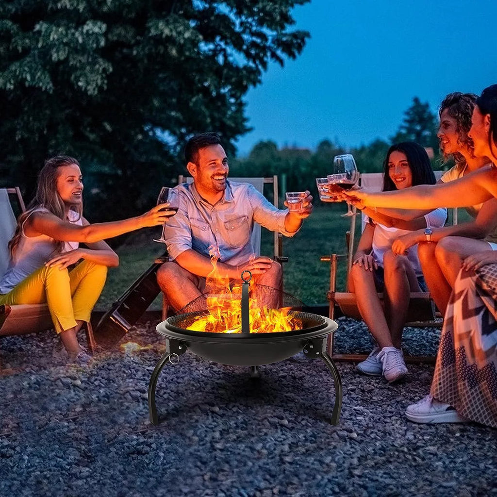 Foldable Mini Fire Pit for Outdoor Camping BBQ A905066