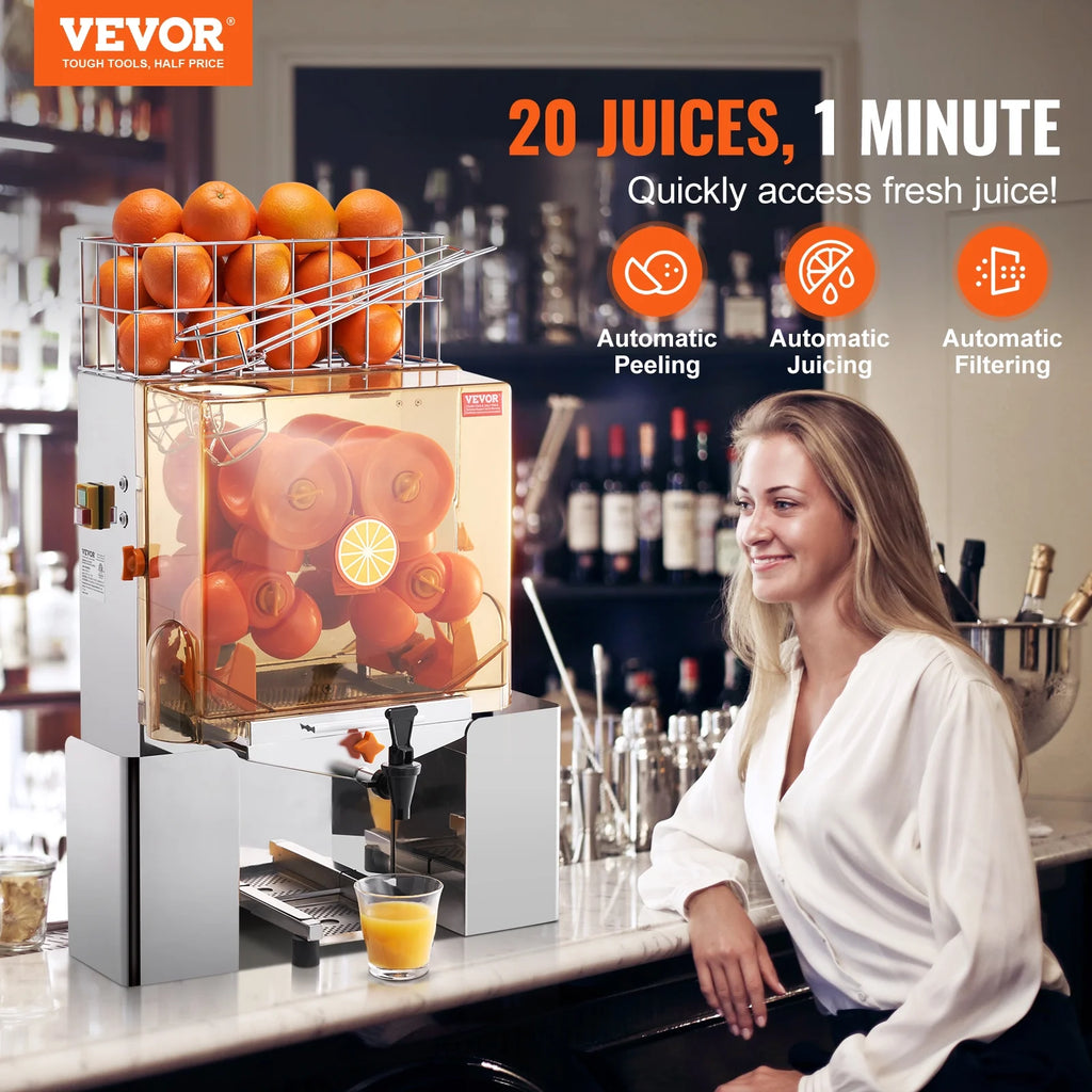 Commercial Orange Juicer Machine 120W Juice Squeezer Extractor S378
