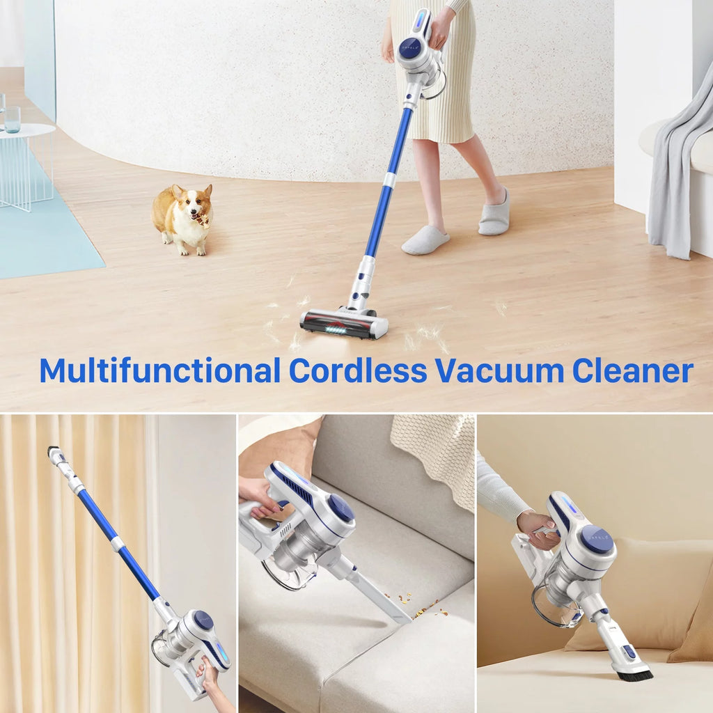 Cordless Vacuum Cleaner with 2200mAh Battery for Hardwood and Carpet B836