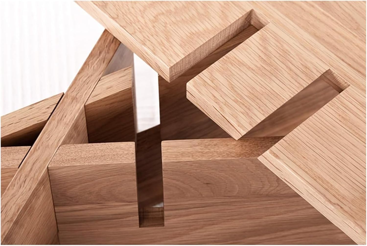 Oak Small Bookshelf Desk Display Stand S922675