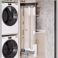 Pull Out Broom Holder, Multifunctional Slide Broom And Mop Organizer/storage, Hanging Garage Storage Rack For Kitchen/Closet/Home/Cupboard/Wardrobe (Size : 36cm/14.17inch)