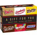 TWIX, SNICKERS, COMBOS, M&M'S Milk Chocolate, M&M'S Peanut and SKITTLES Candy Gift Box (18 Full Size Bars) - Amazon Exclusive,2.78 pounds
