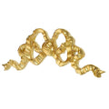 ARTIBETTER bow decoration decorative appliques for furniture golden bow-knot wall craft carved wood onlays wall appliques onlay hanging wall decor Resin Hanging Bow Art Craft photo frame