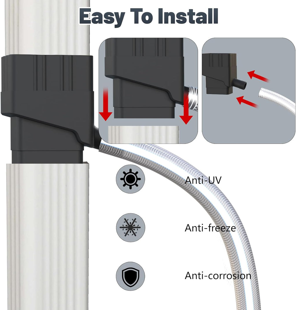 Rainwater Collection System with Downspout Diverter Kit S5249