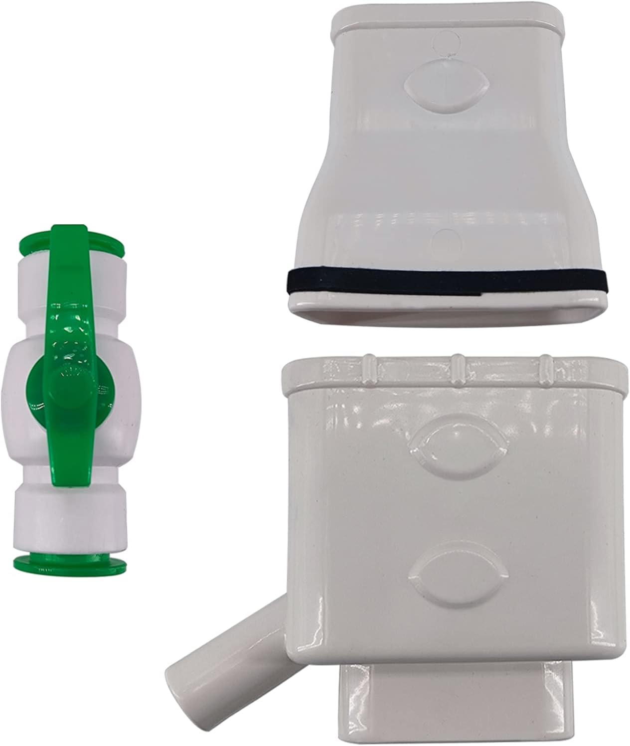 Gutter Downspout Diverter Kit with Shut Off Valve for 2" x 3" Downspout U62880