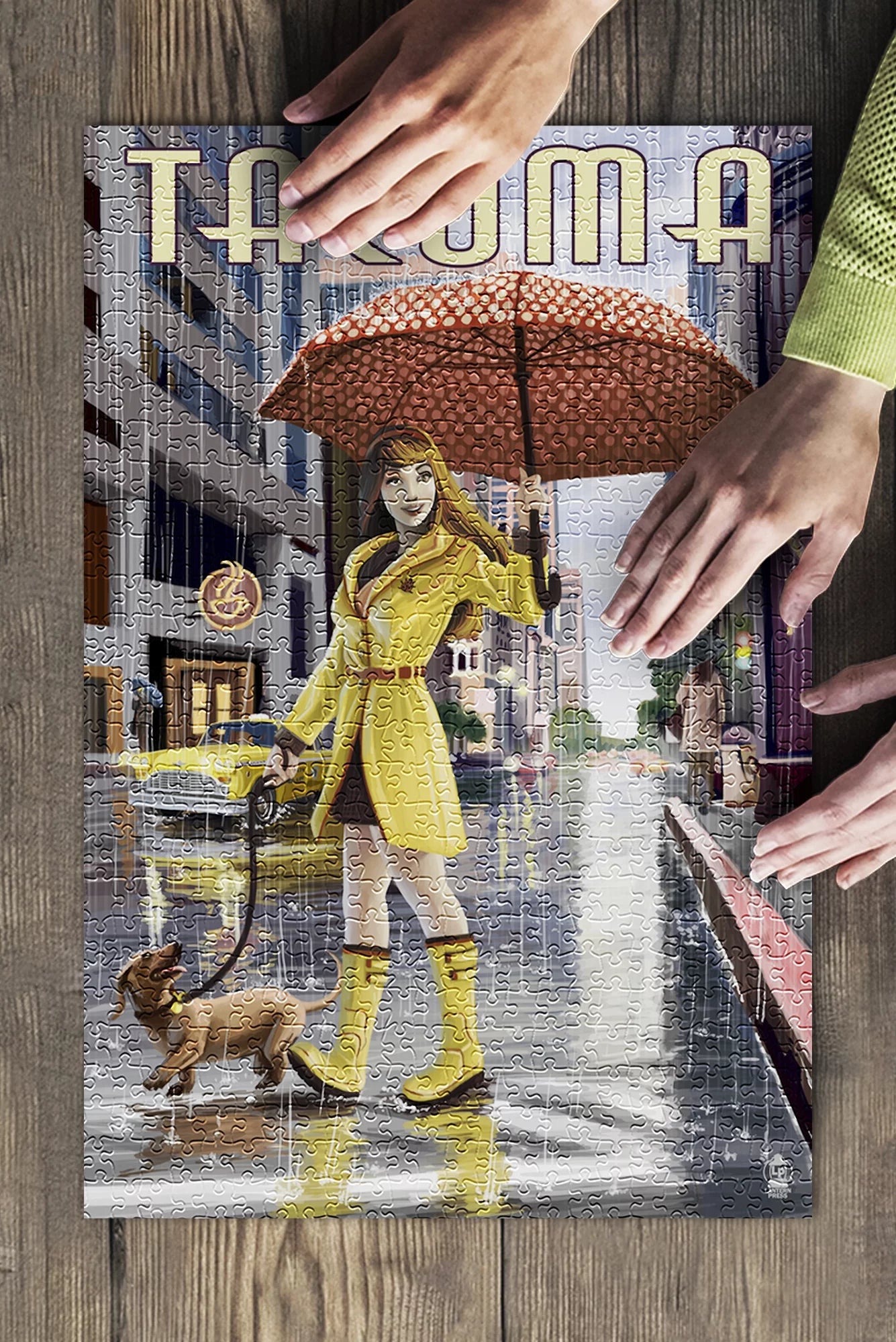 Rain Girl 19x27 inches 500 Piece Jigsaw Puzzle for Adults and Family D959396
