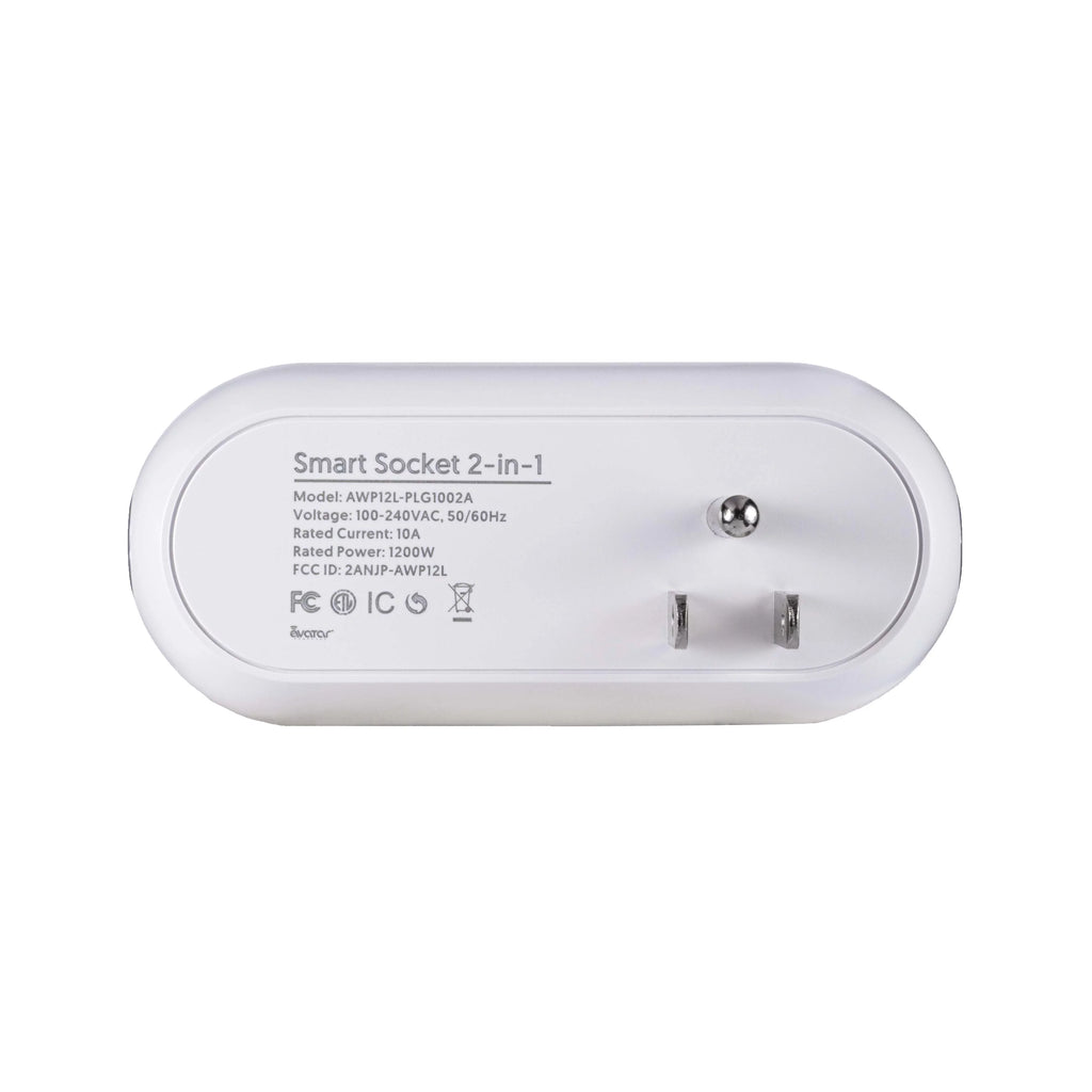 Smart Dual Plug WiFi Remote App Control for Lights & Appliances V48264