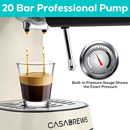 Espresso Machine 20 Bar with Milk Frother Steam Wand C494985