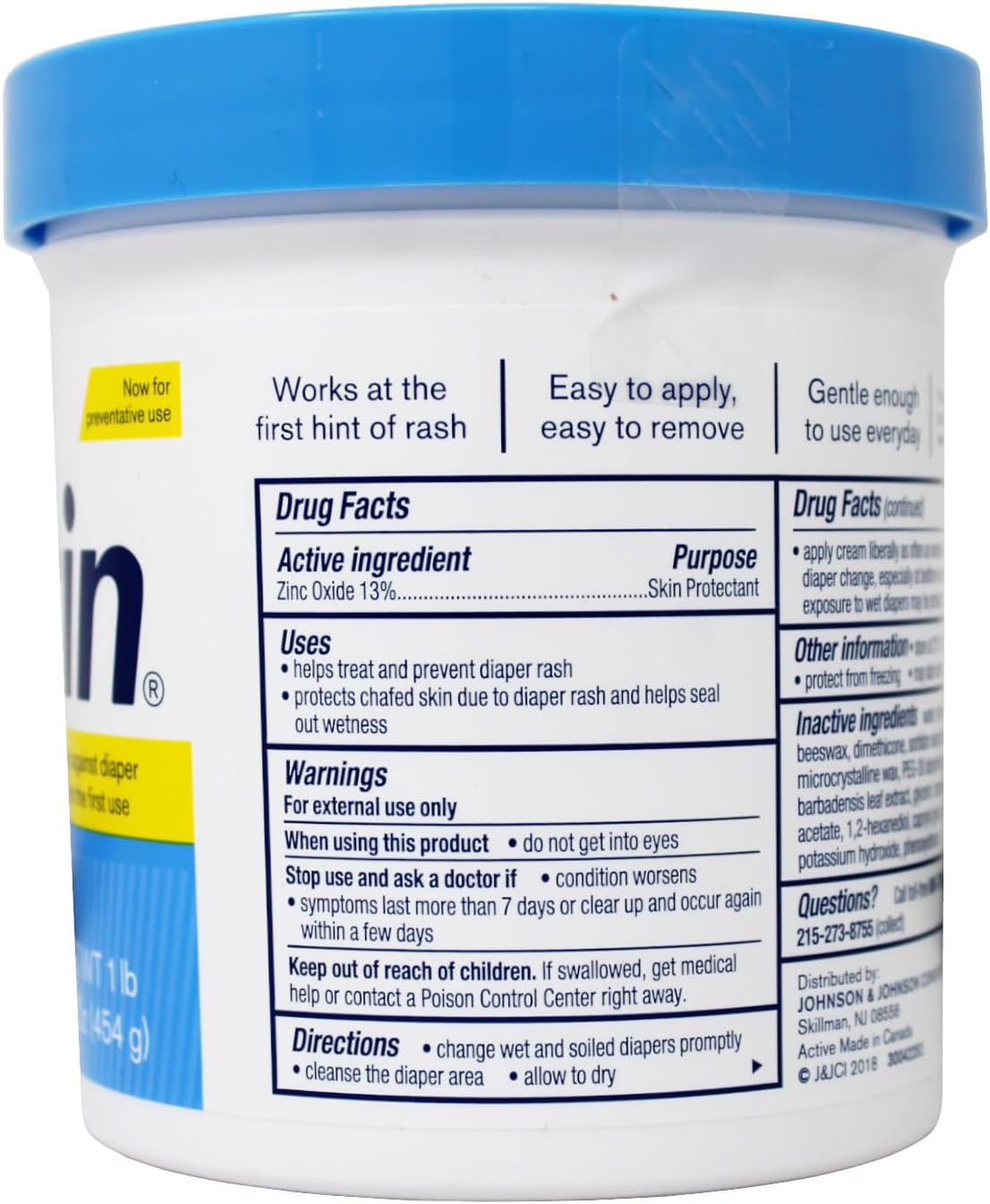 Daily Defense Diaper Rash Cream - 16 oz P82652