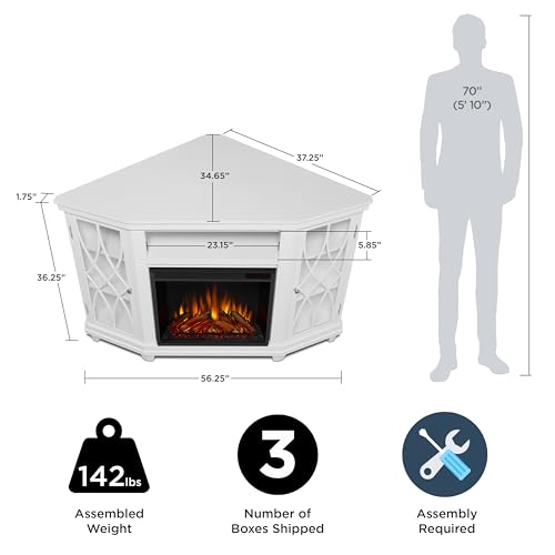 Corner Electric Fireplace TV Stand for TVs up to 55 inches E49519