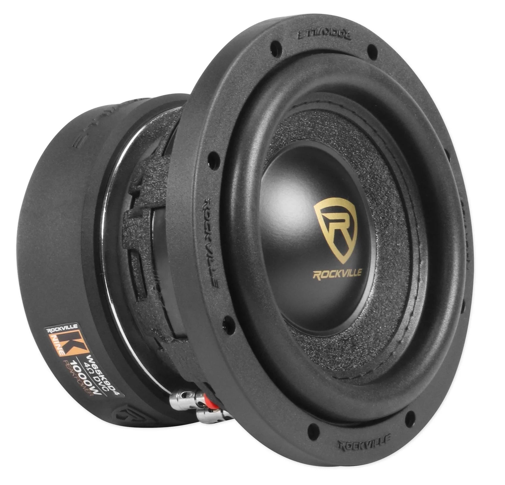 6.5" 1000W Car Audio Subwoofer with Mono Amplifier and Amp Kit U366