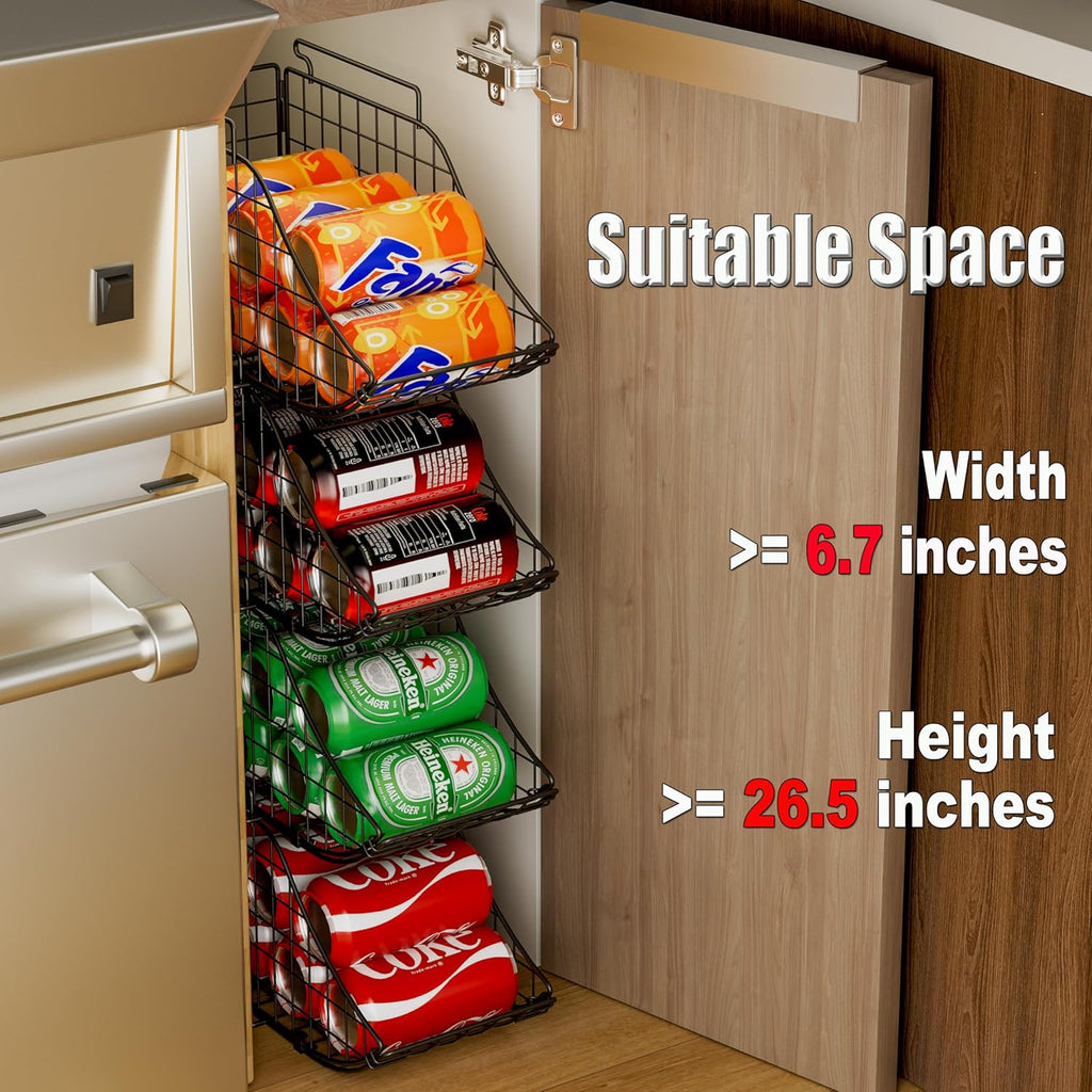 Stackable Can Organizer with Handles for Pantry and Cabinet S22684