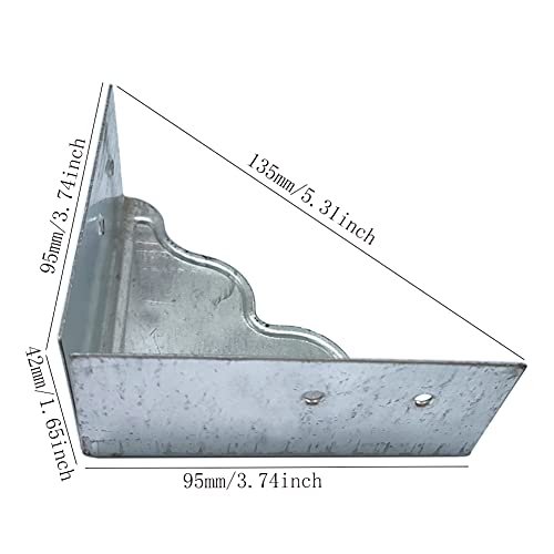 Metal Box Corner Guard 8 Pcs Retro Furniture Corner Protection Safety Bumpers Antique Silver C768134