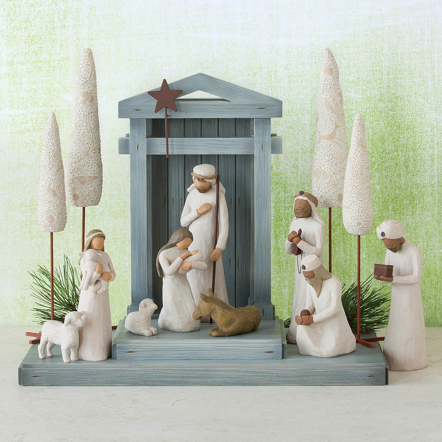 Nativity backdrop, hand-painted U66810