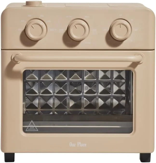 | 6-in-1 Air Fryer & Toaster Oven with Steam Infusion | Compact, Countertop Friendly, Fast Preheat, Multifunctional | Air Fry, Toast, Roast, Bake, Reheat & Broil | Steam