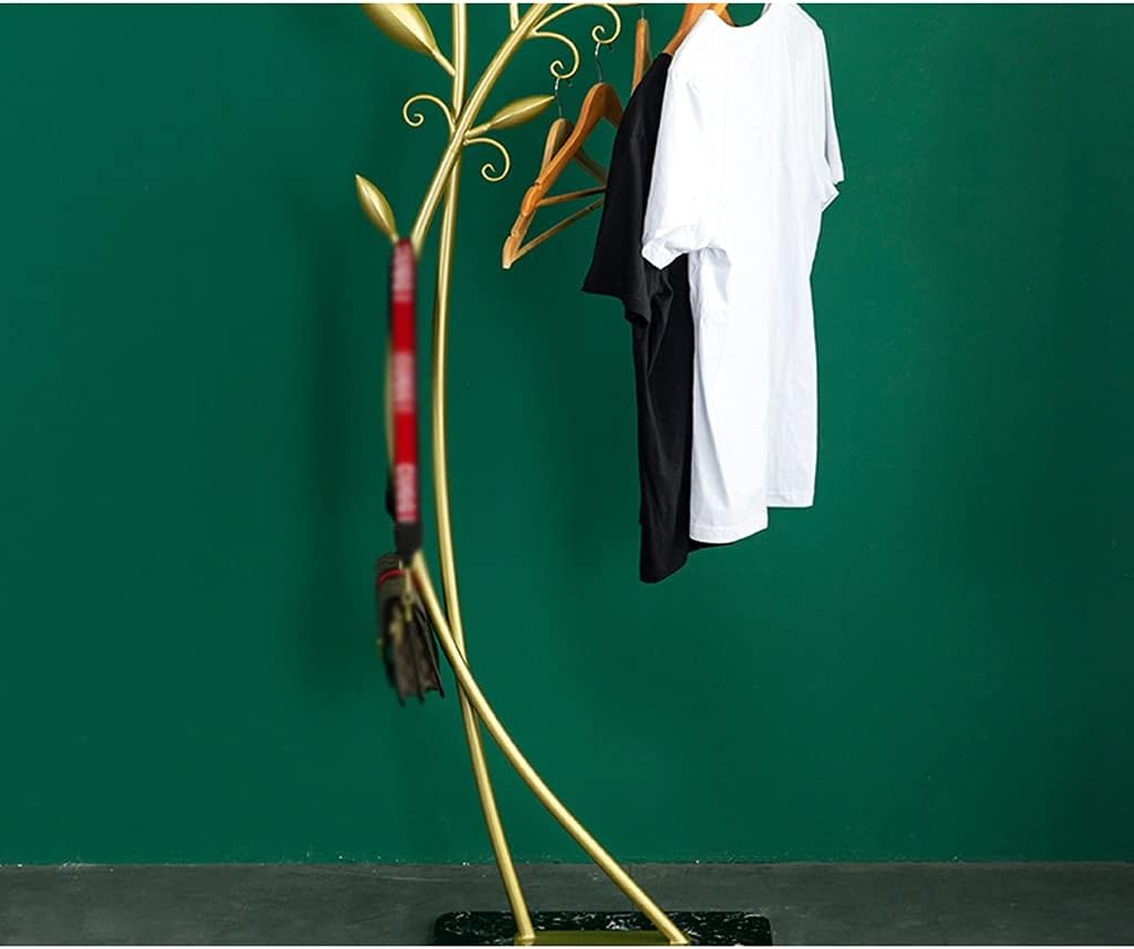 Floor-Standing Tree-Shaped Coat Rack with Metal Hanger A9010