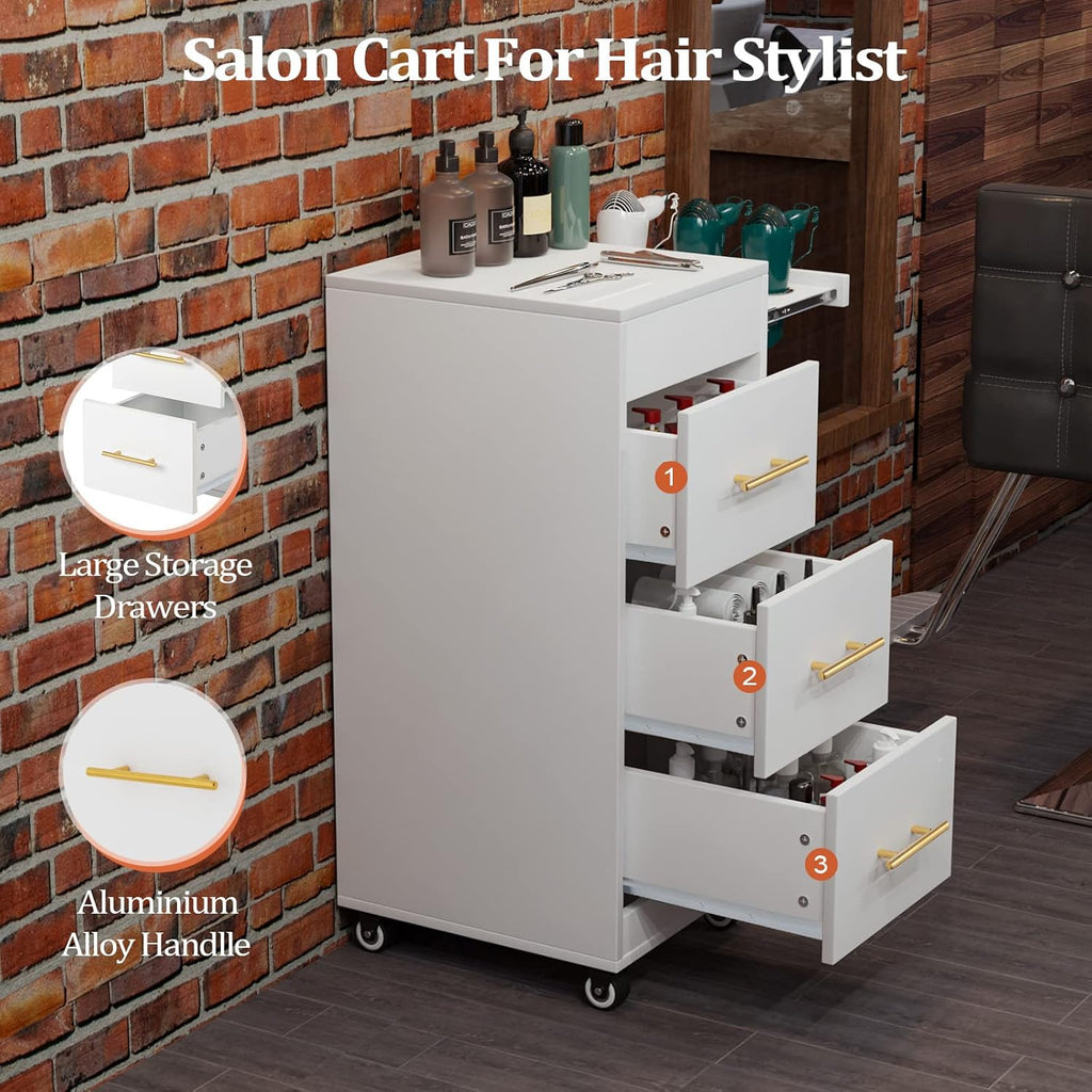 Salon Trolley Cart with Wheels for Hair Stylist D44561