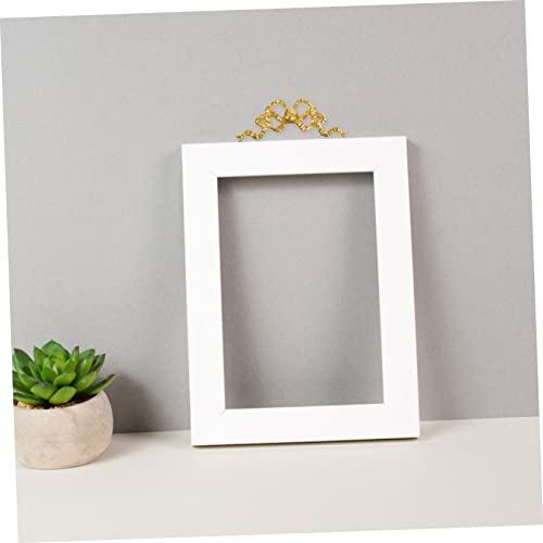 Golden bow-knot wall decor carved wood onlay J419280