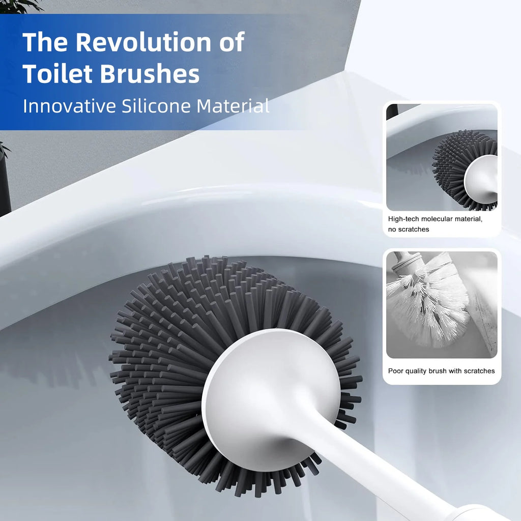 Toilet Brush and Caddy Holder Set for Bathroom (2 Pack) Y2911