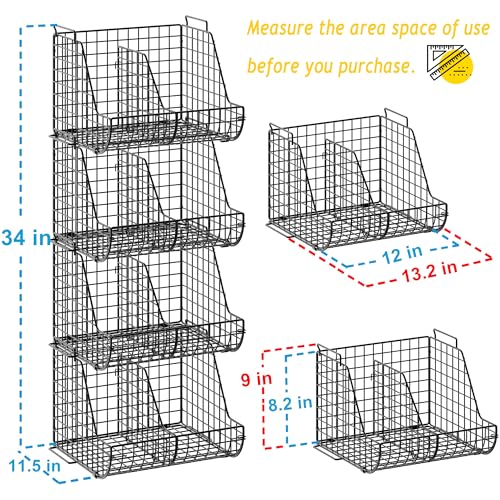 Stackable Soda Can Organizer with Adjustable Dividers for Pantry Shelves N342593