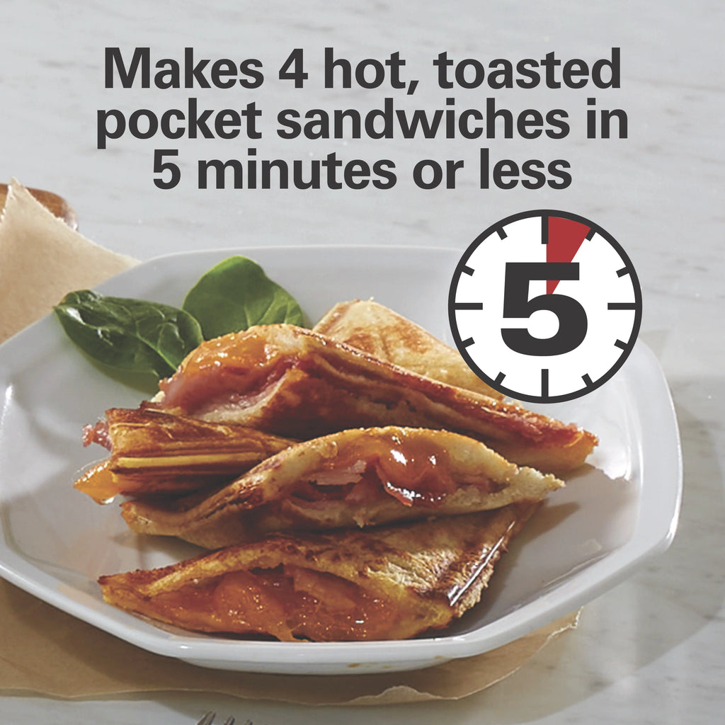 Nonstick Sandwich Maker, Compact and Easy to Store K81268