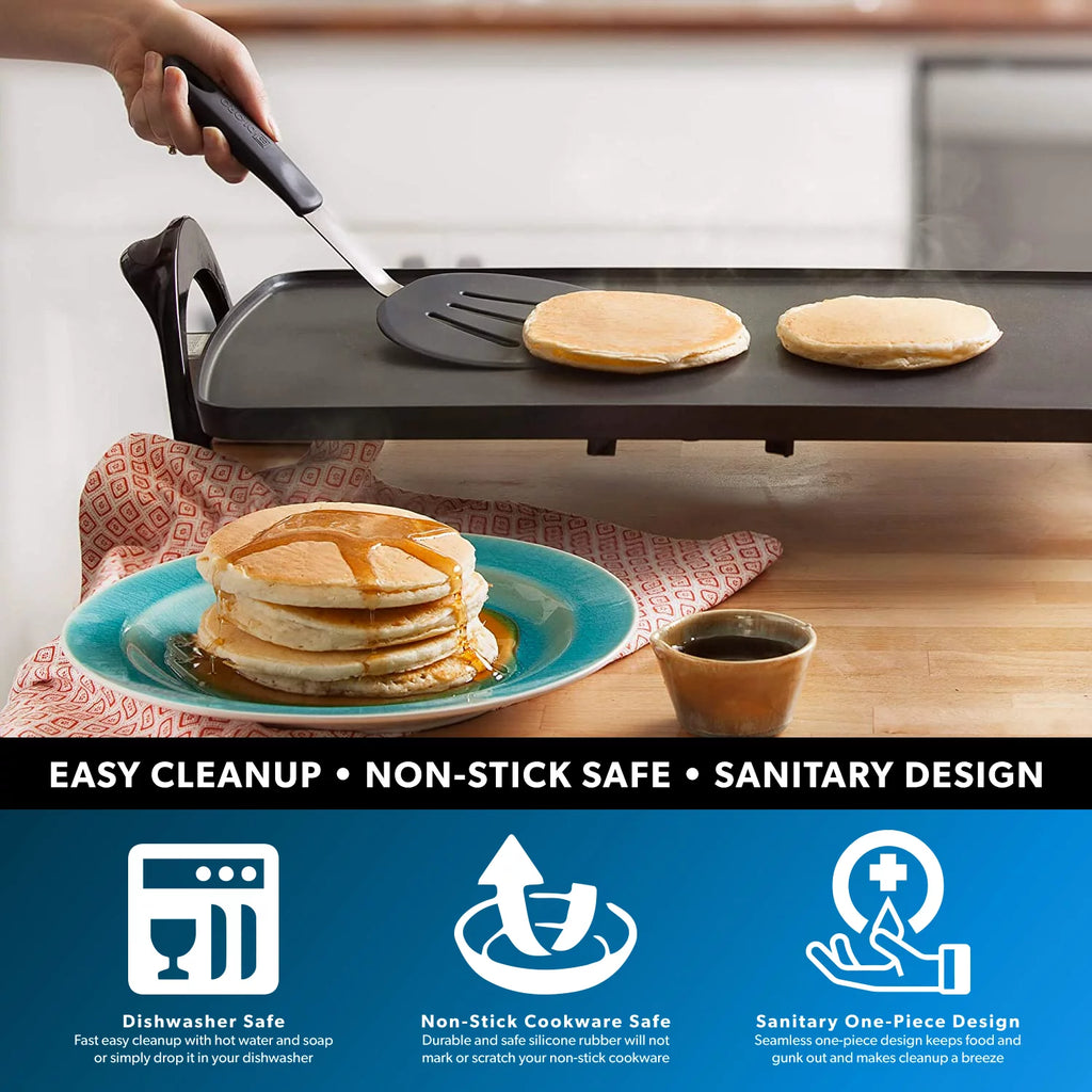 3-Piece Silicone Turner Spatula Set, Heat-Resistant Flexible Kitchen Utensils H6909
