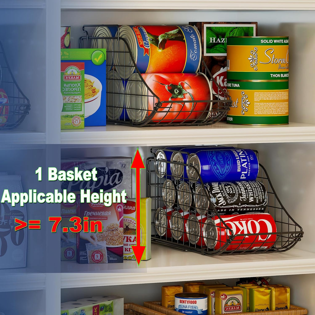 Stackable Can Organizer with Handles for Pantry and Cabinet S22684