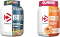 Dymatize ISO100 Hydrolyzed Protein Powder, 100% Whey Isolate, 25g of Protein, 5.5g & ISO100 Hydrolyzed Protein Powder, 100% Whey Isolate, Dunkin' Glazed Donut Flavor