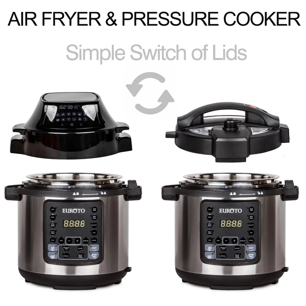 Air Fryer Pressure Cooker Slow Cooker 6.5 Qt F599