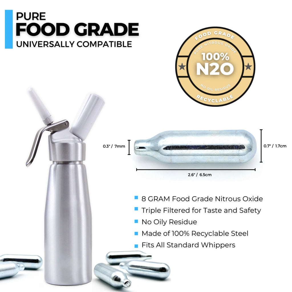 N2O Whipped Cream Chargers Cartridges, 50 Count W581087