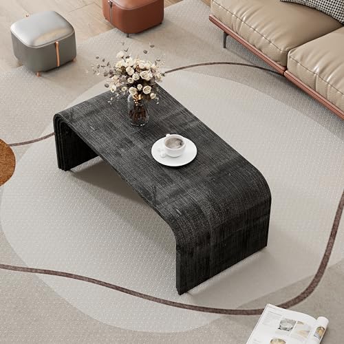 Minimalist Curved Coffee Table for Living Room Q540768