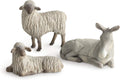 Willow Tree Gentle Animals of The Stable for The Christmas Story, sculpted hand-painted nativity figures, 3-piece set