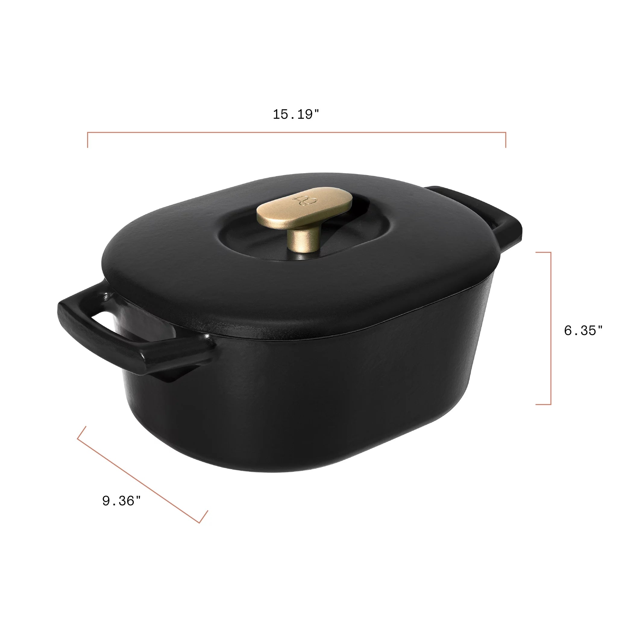 6 Quart Enamel Dutch Oven, Black Sesame Y718648
